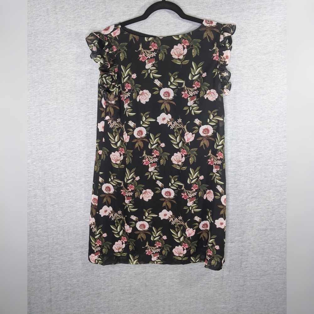 👯♀️Host Pick⚡️TahariFloral RuffleTrimDress - Picture 4 of 8